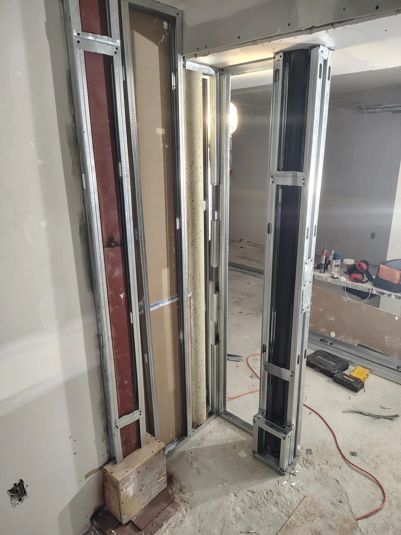 Custom framing around structural steel