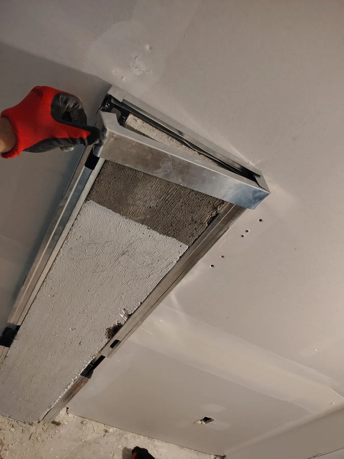 Custom framing around a difficult ceiling transition
