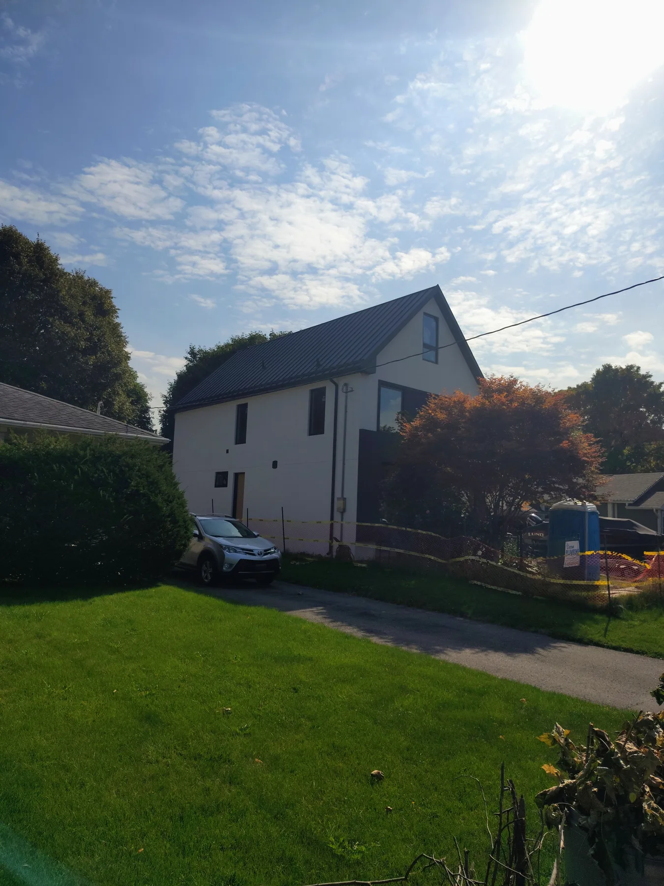 Exterior material transition detail