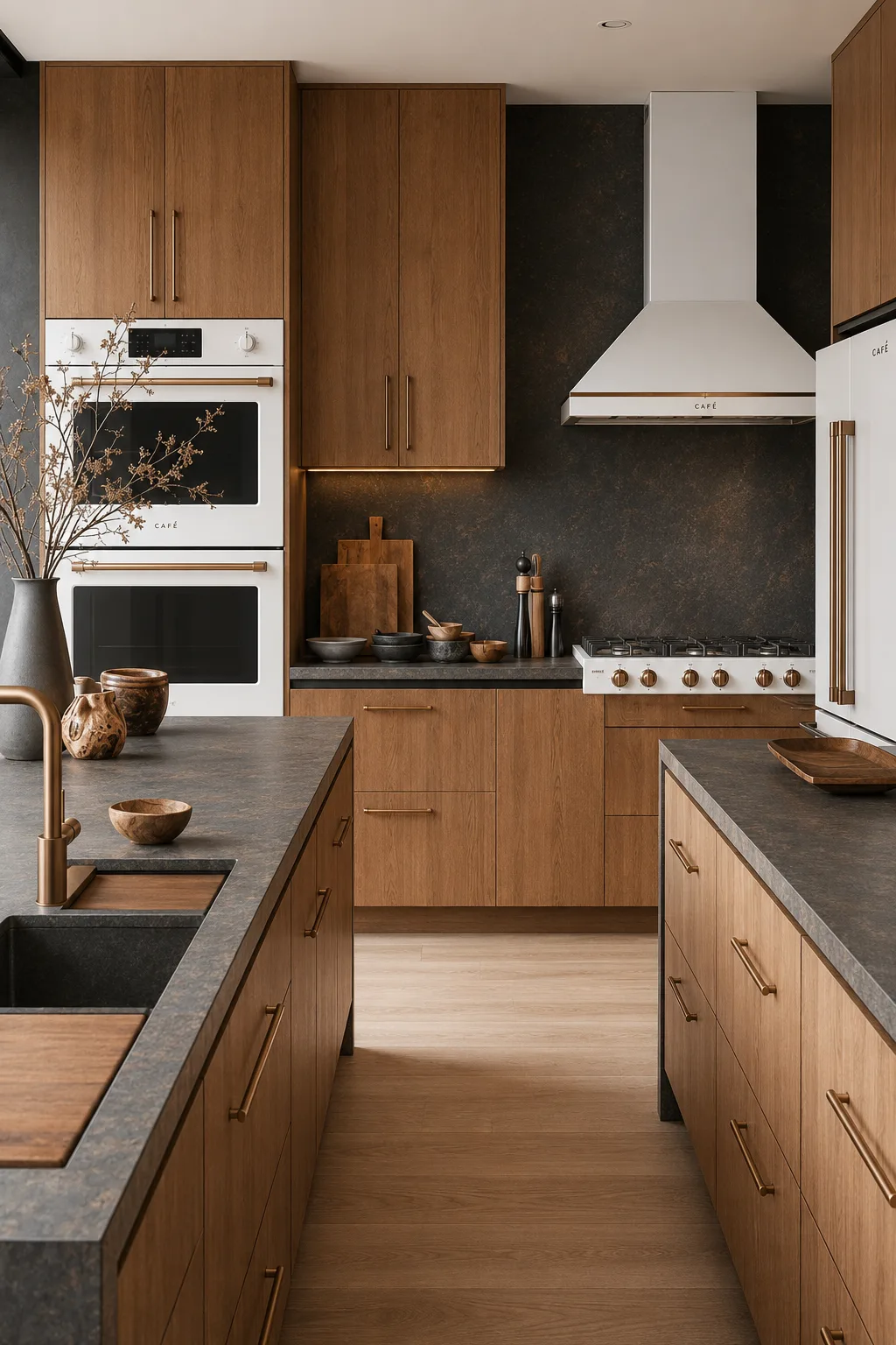 Captibase dark modern-kitchen design visualization