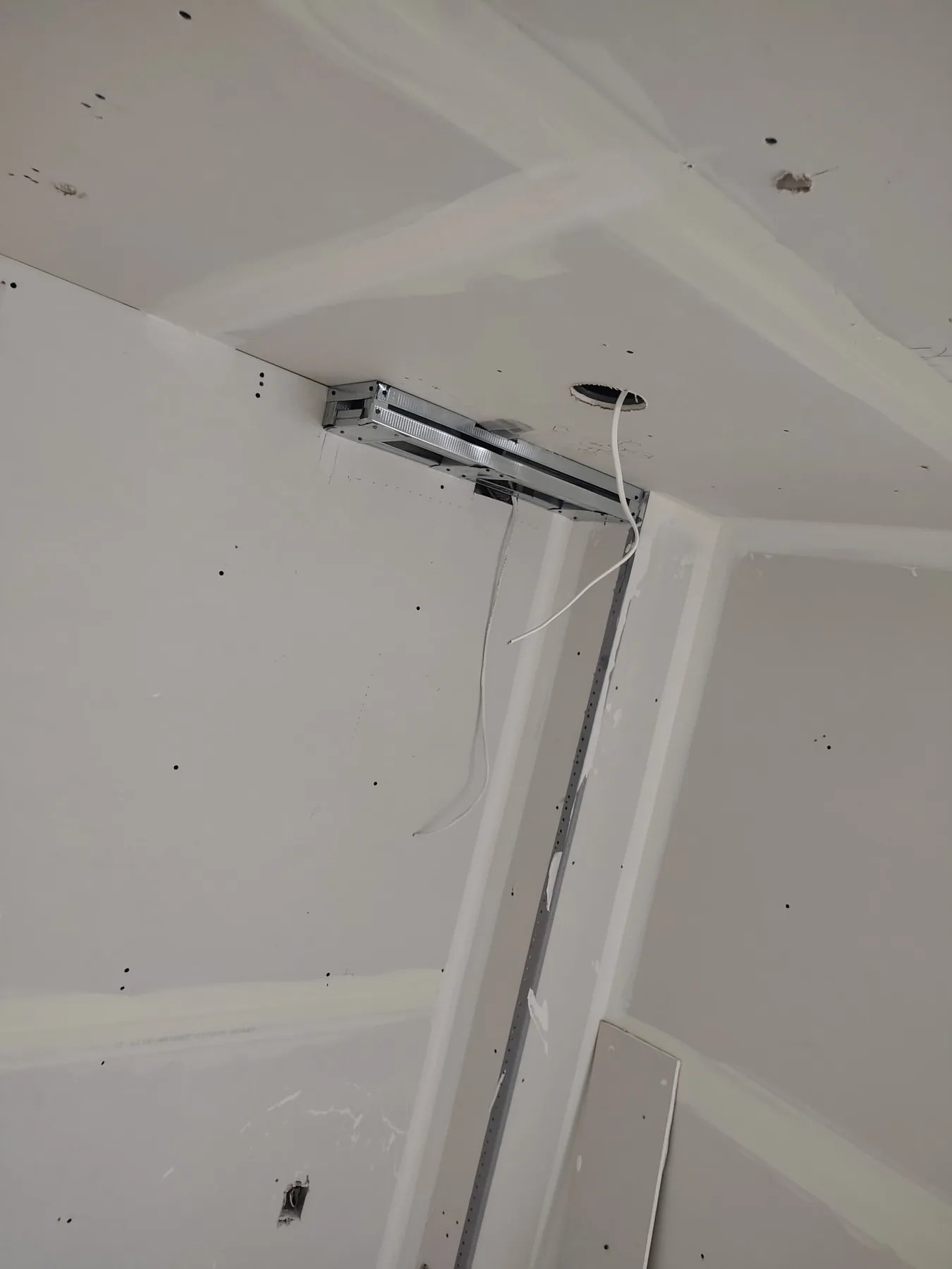Structural post enclosure in progress