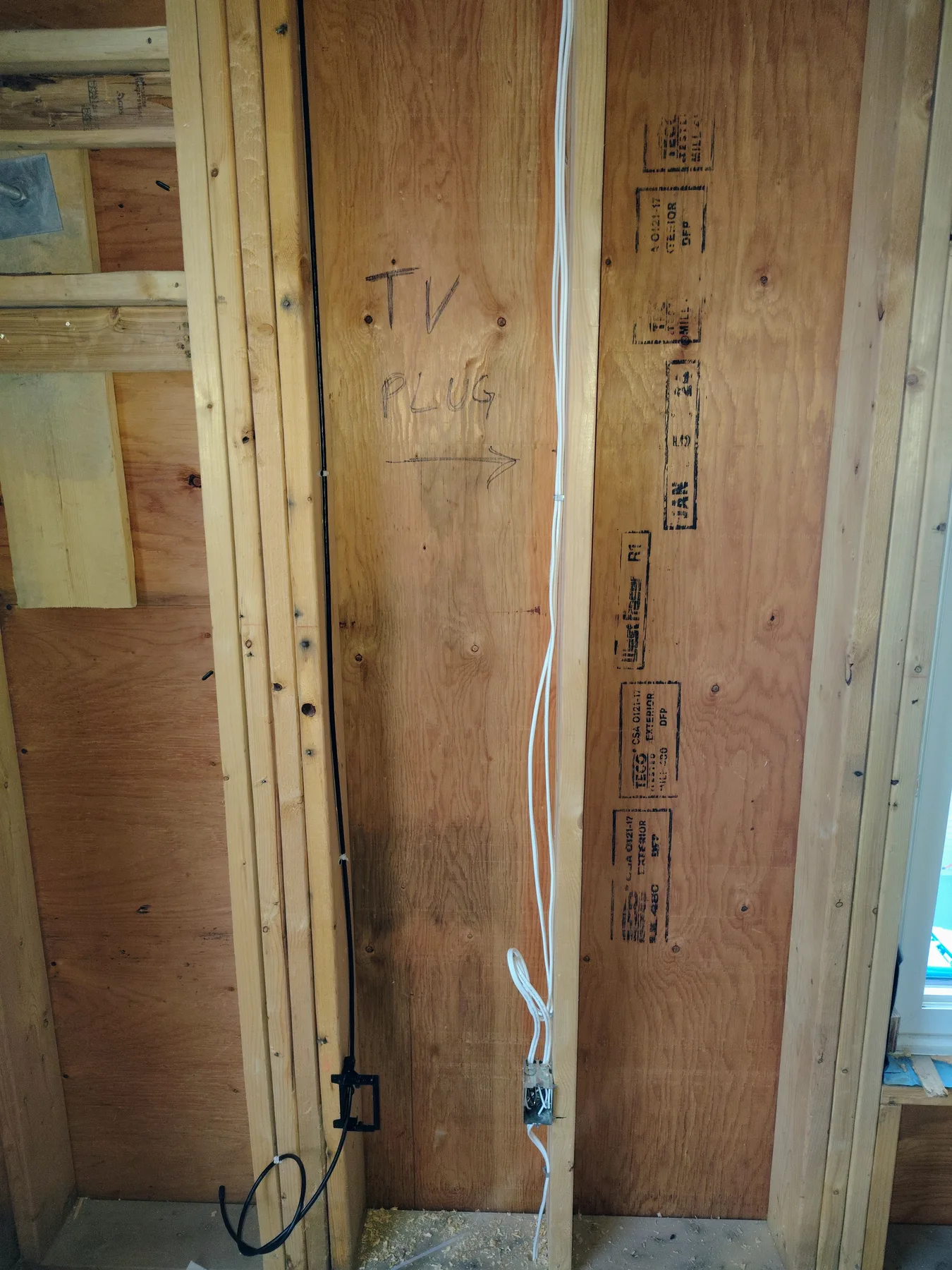 Wall framing prepared around a new structural opening